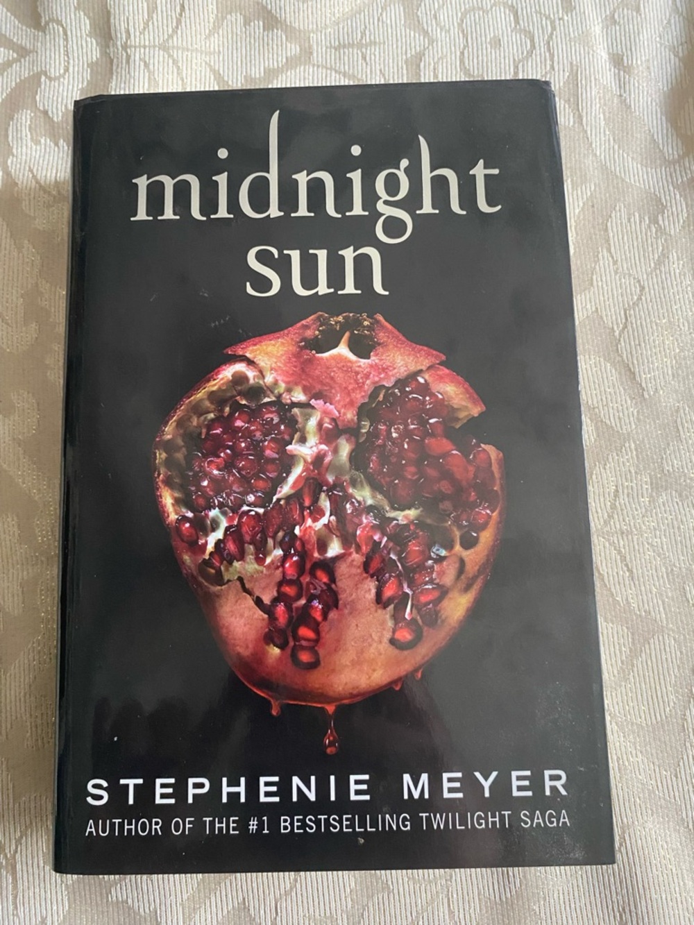 Midnight Sun by Stephenie Meyer - Black Cover with Pomegranate Art NWT
